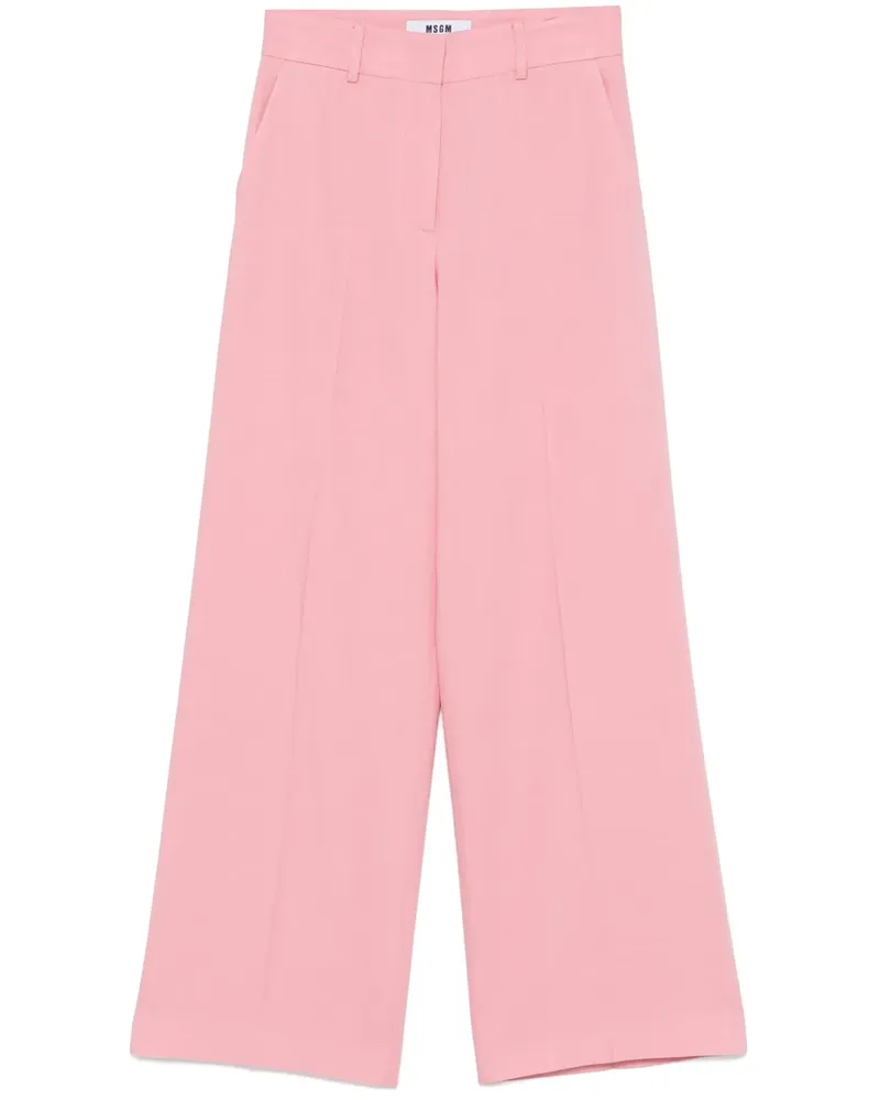 MSGM Hose mit weitem Bein - Rosa Rosa