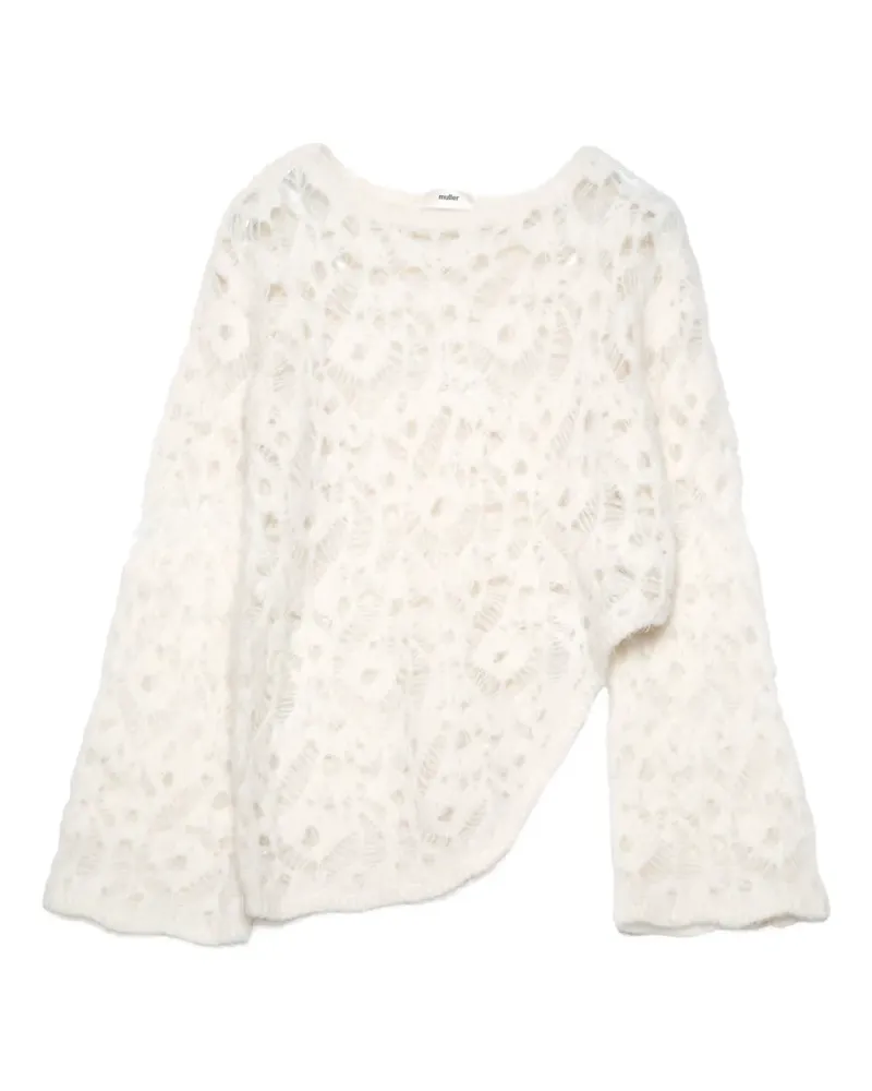 Muller of Yoshiokubo open-work knit knitwear - Weiß Weiß