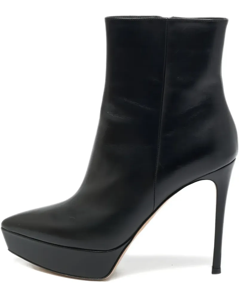 Gianvito Rossi Dasha platform leather boots - Schwarz Schwarz