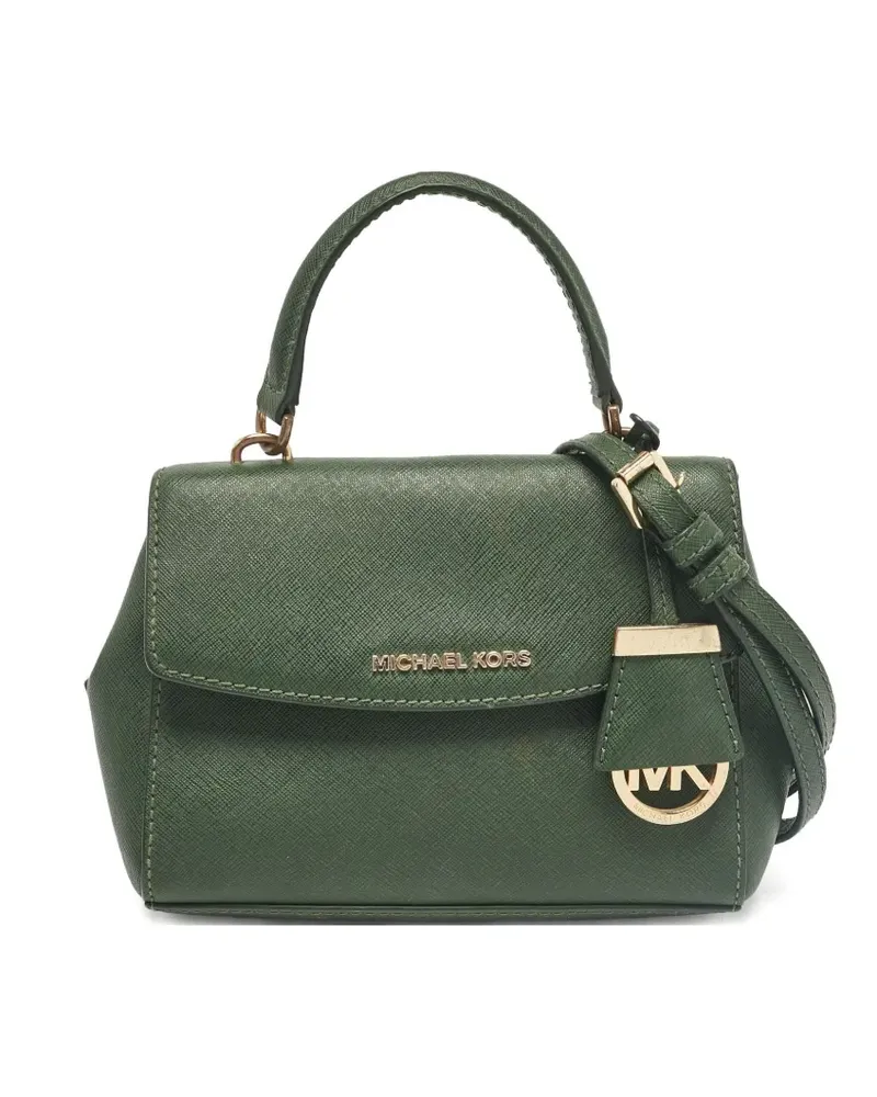 Michael Kors Kleine Ava Schultertasche mit Klappe - Grün Grün