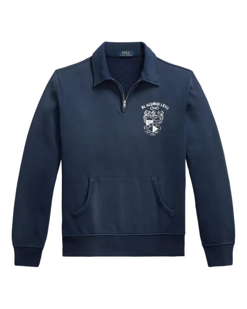 Ralph Lauren Fleece-Sweatshirt mit grafischem Print - Blau Blau