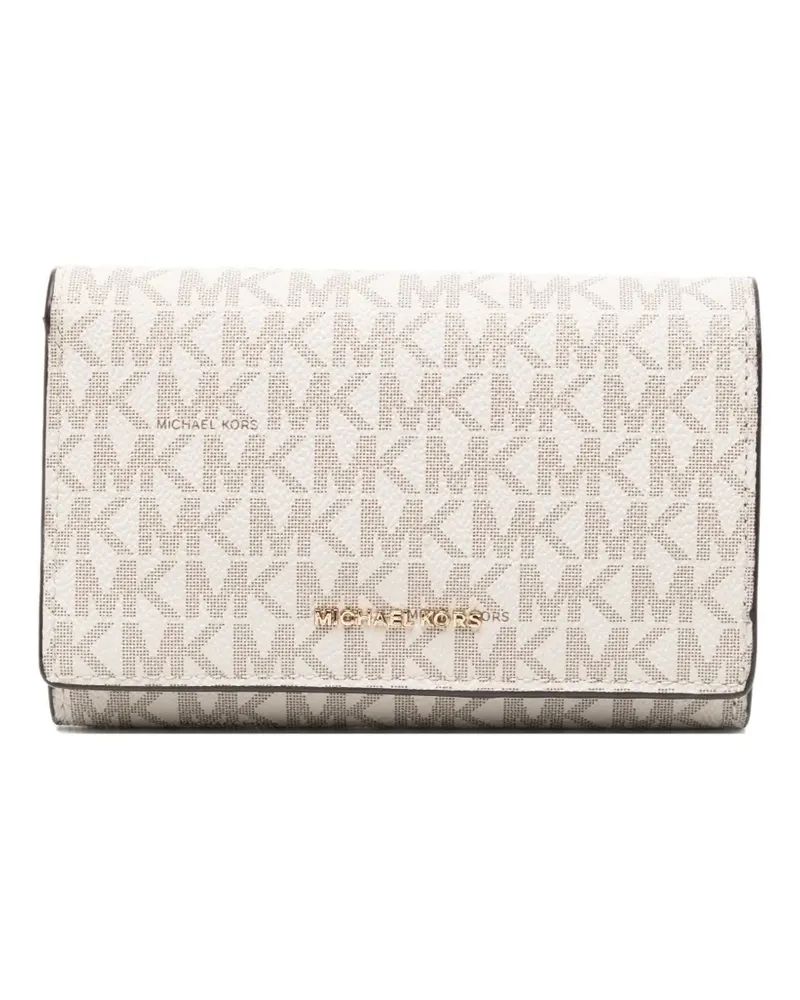 Michael Kors Portemonnaie mit Logo - Weiß Weiß