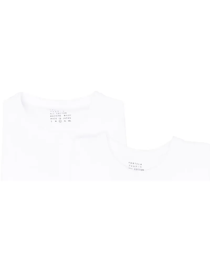Fortela Set aus zwei Japan T-Shirts - Weiß Weiß