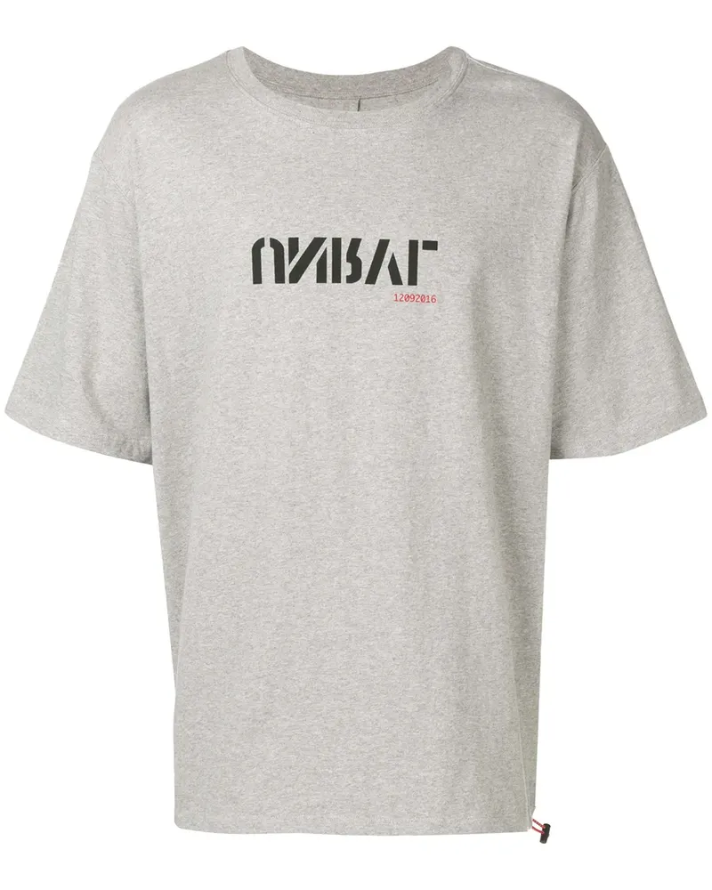 Unravel Oversized-T-Shirt mit Logo - Grau Grau