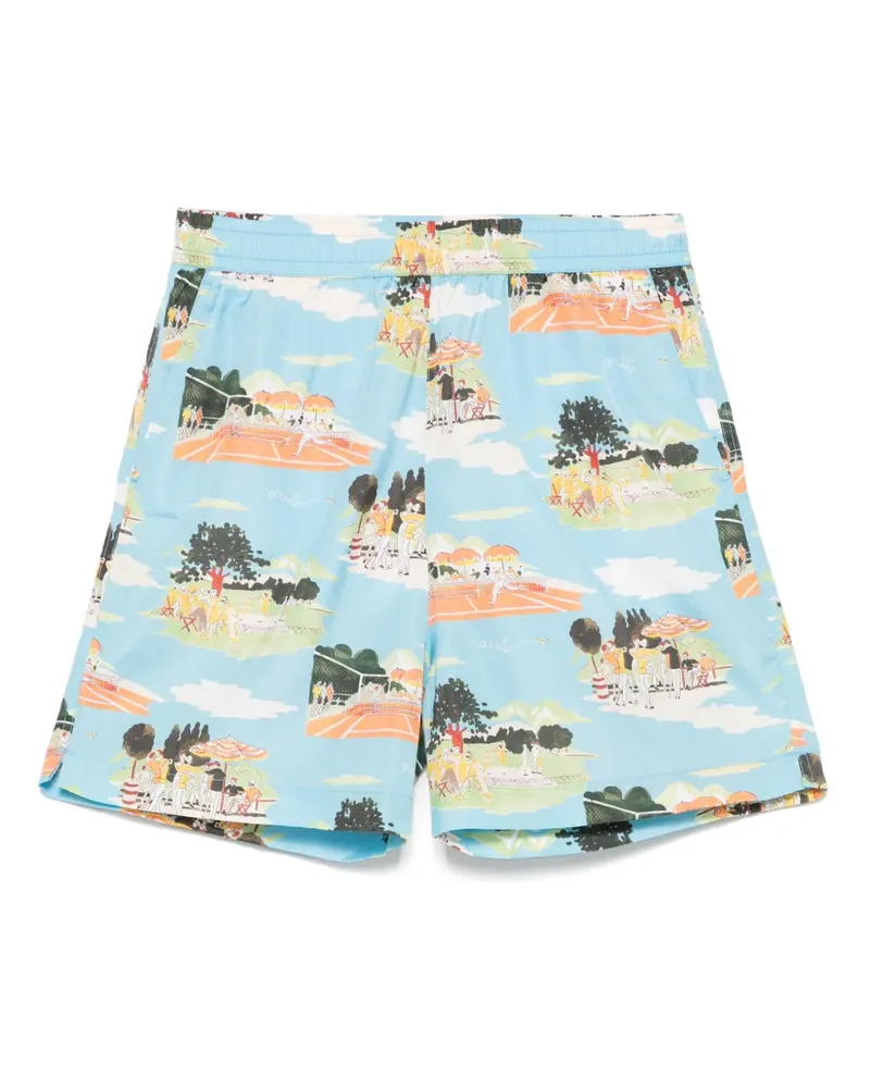 Drôle de Monsieur Le Short Plage Badeshorts - Blau Blau