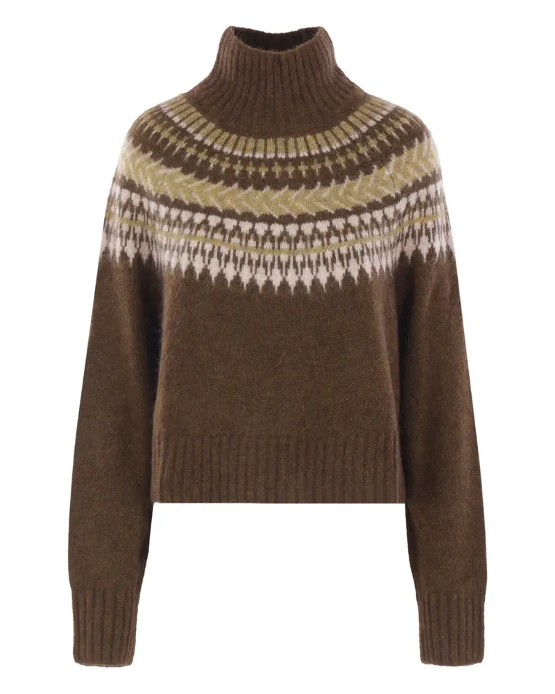Barbour Lorrie Pullover mit Fair-Isle-Muster - Braun Braun