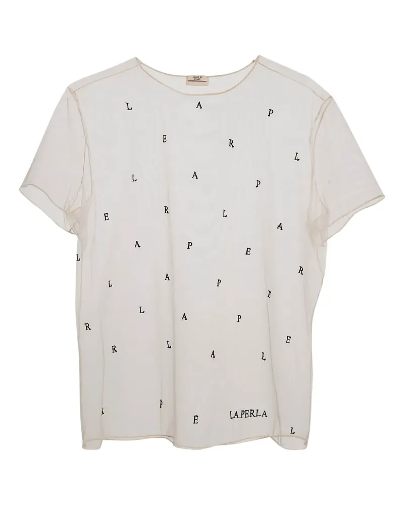 La Perla Pre-owned T-Shirt mit Buchstaben-Print - Rosa Rosa
