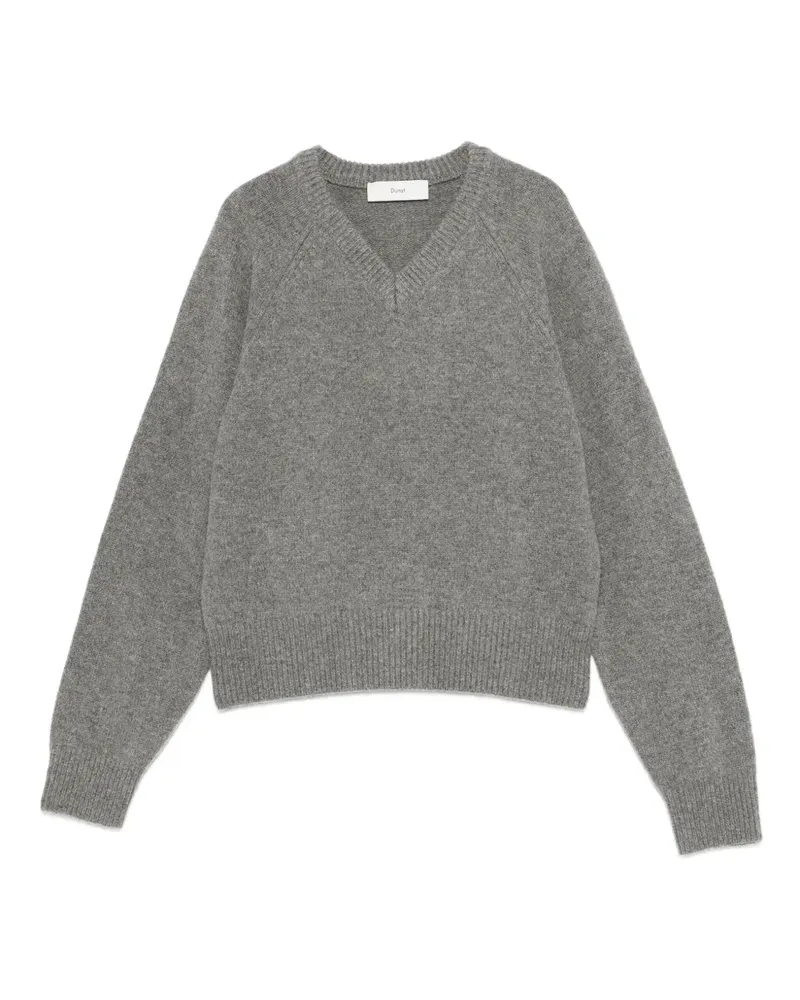Dunst Pullover mit V-Ausschnitt - Grau Grau