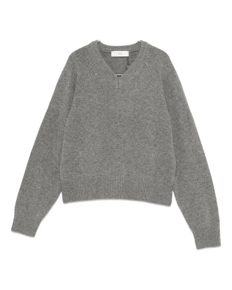 Dunst V-neck sweater - Grau Grau