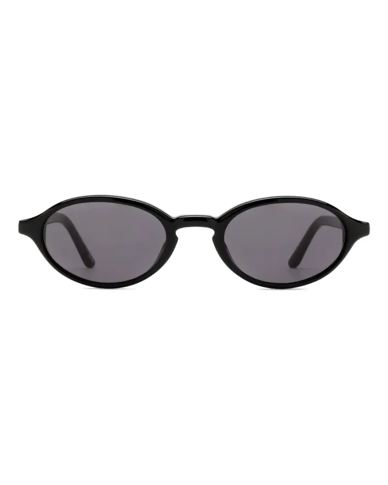 CHIMI Lex Sonnenbrille mit ovalem Gestell - Schwarz Schwarz
