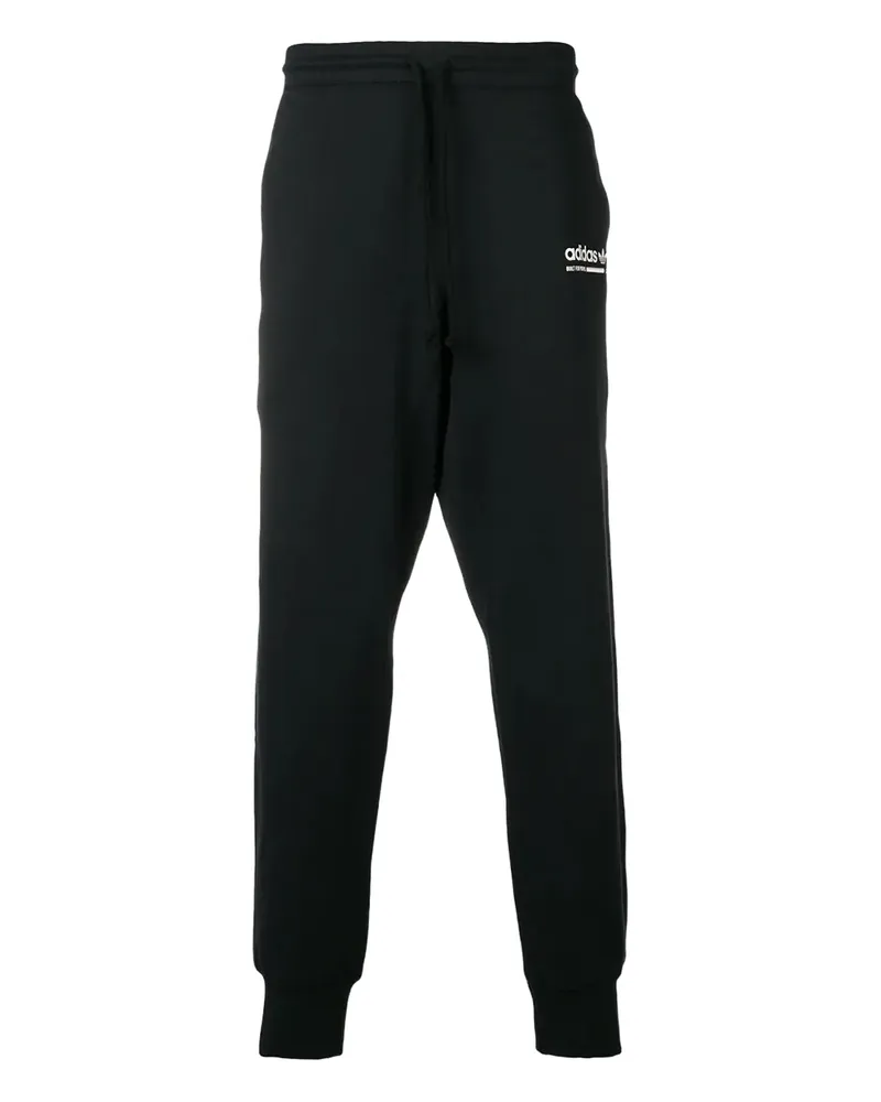 adidas Hose mit gerippten Bündchen - Schwarz Schwarz