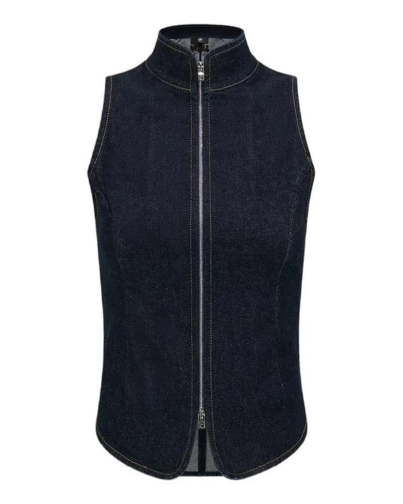 Amiri Jeans-Oberteil mit Reißverschluss - Blau Blau