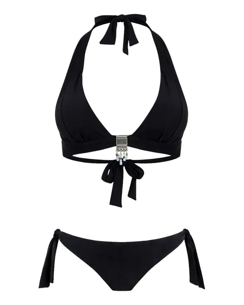Banana Moon beaded-detail bikini - Schwarz Schwarz