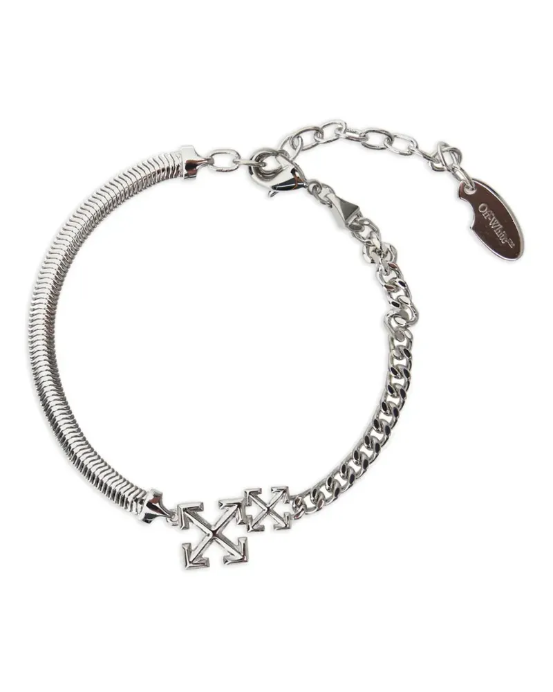 OFF-WHITE Double Arrow Armband - Silber Silber
