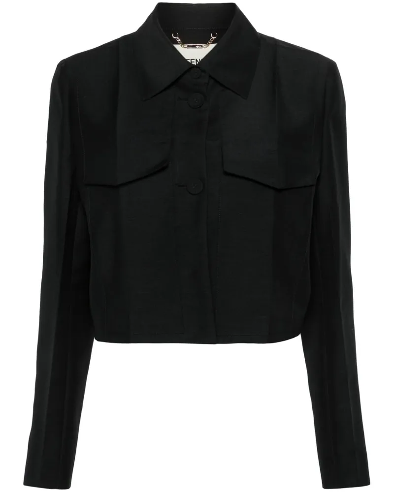 Fendi Klassischer Blazer Schwarz