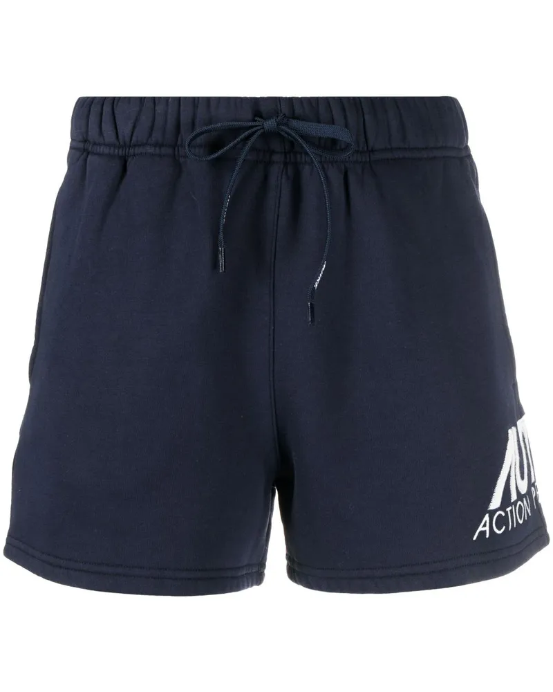 AUTRY Shorts mit Logo-Print Blau