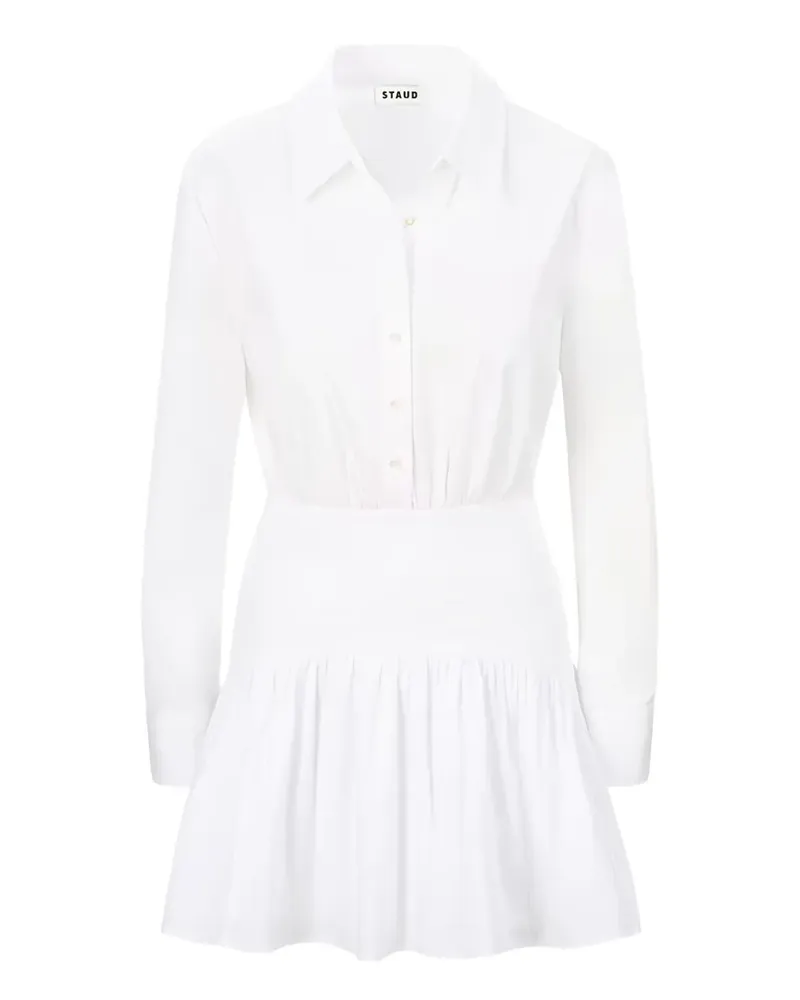 STAUD Rocco Minikleid - Weiß Weiß