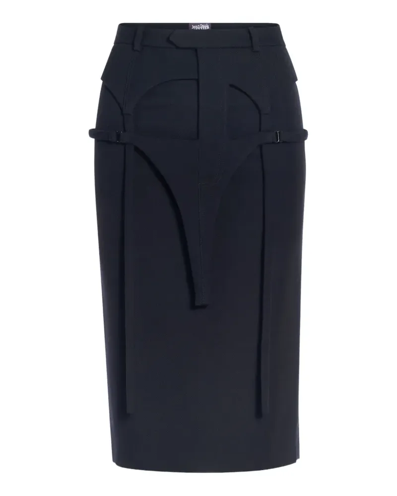 Jean Paul Gaultier Jarretels Bleistiftrock - Schwarz Schwarz