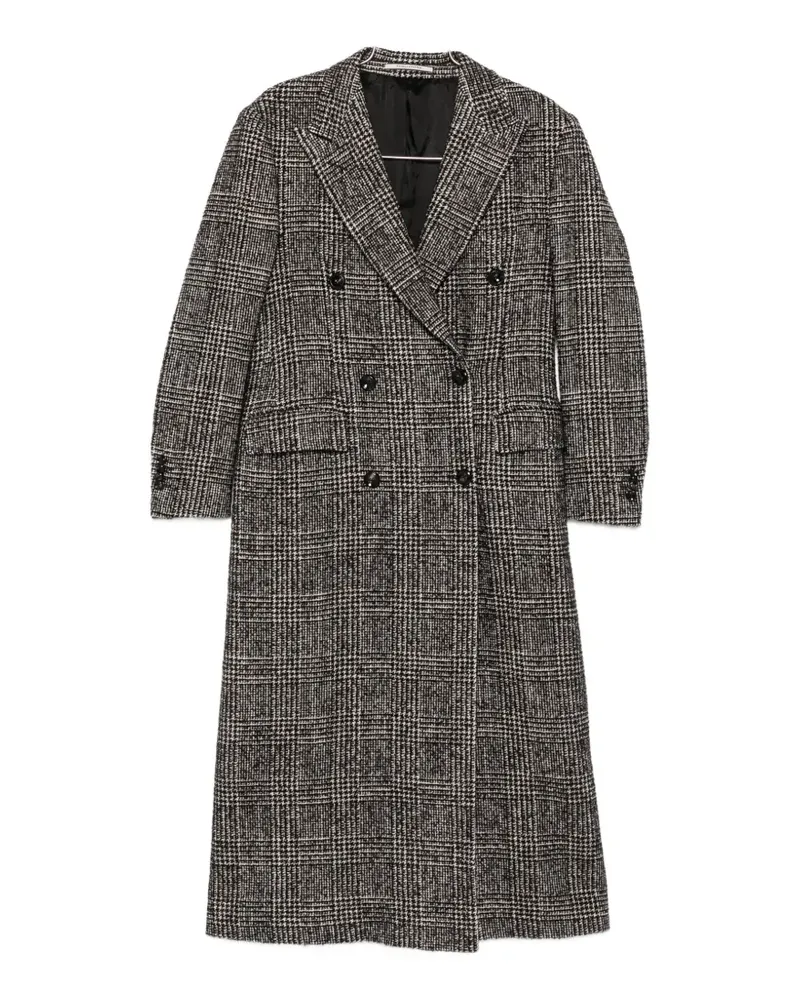 Tagliatore Caitlyn check-pattern double-breasted coat - Schwarz Schwarz