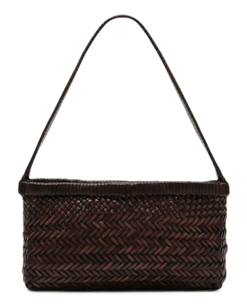 Manebí Canyon woven leather handbag - Braun Braun