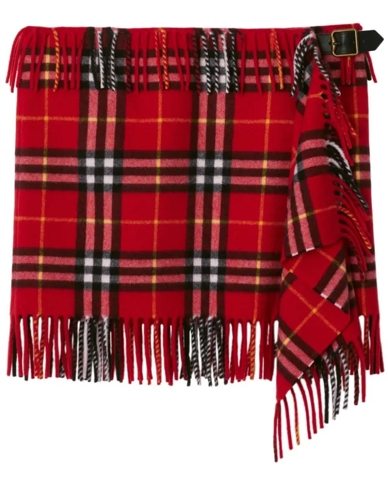 Burberry Rock mit Schottenkaro - Rot Rot