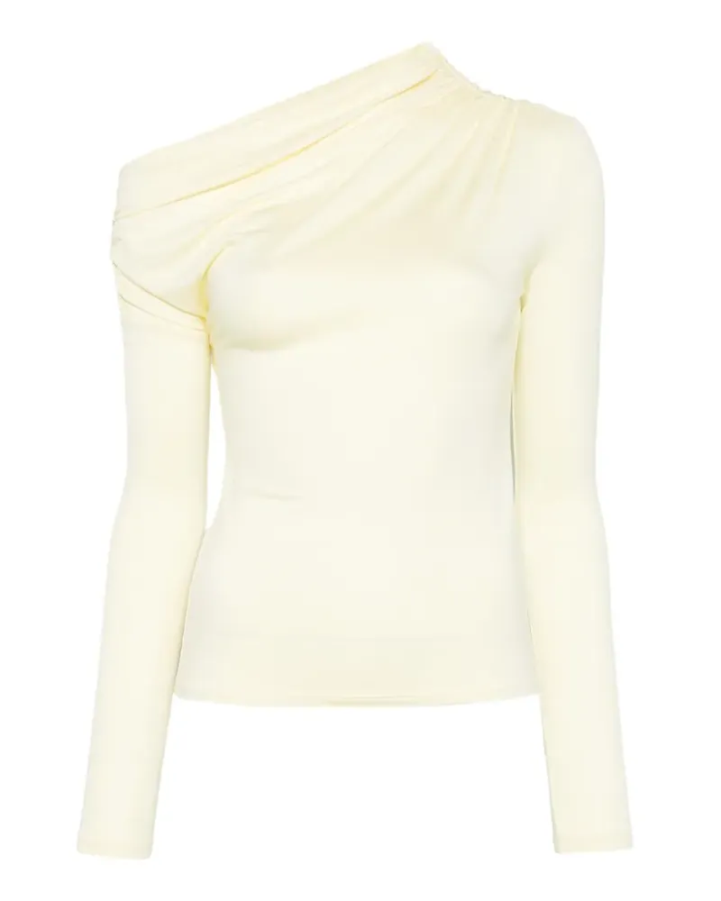 Patrizia Pepe draped asymmetric top - Nude Nude