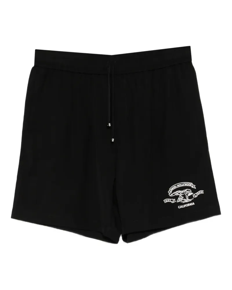 Amiri graphic drawstring shorts - Schwarz Schwarz