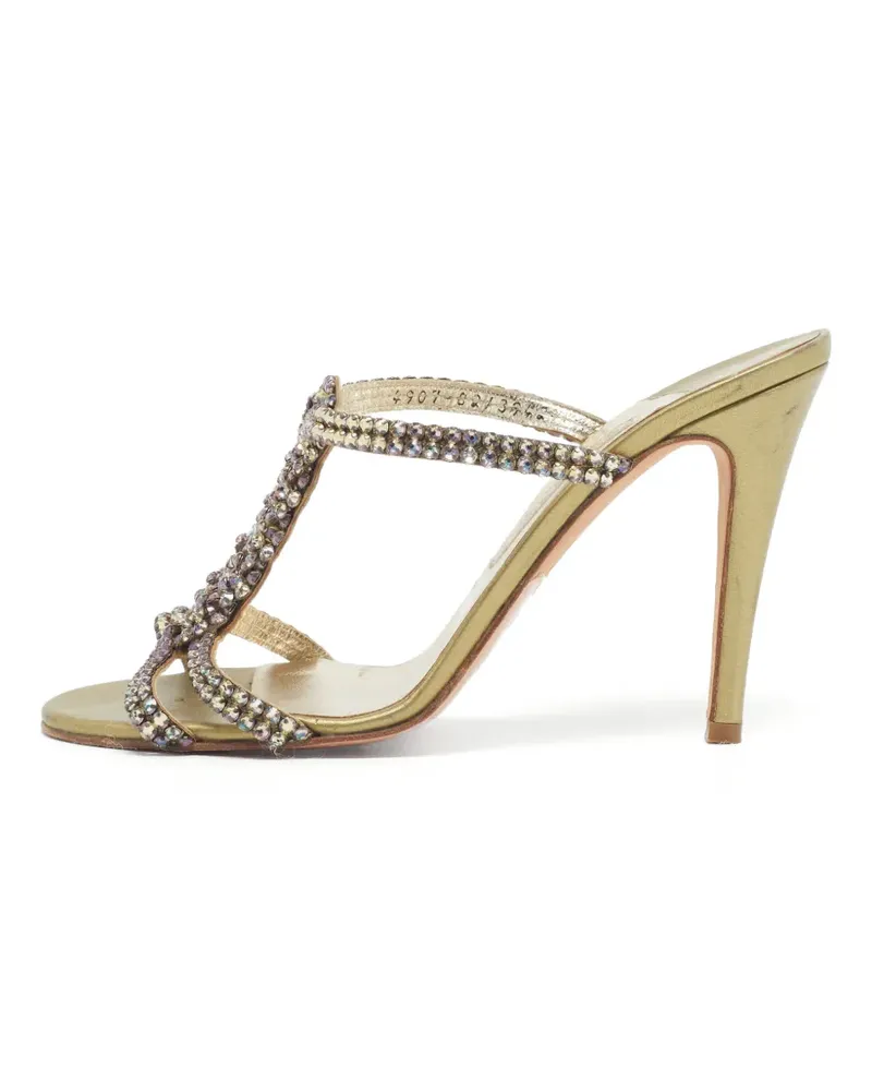 Gina Sandalen mit Kristallen - Gold Gold