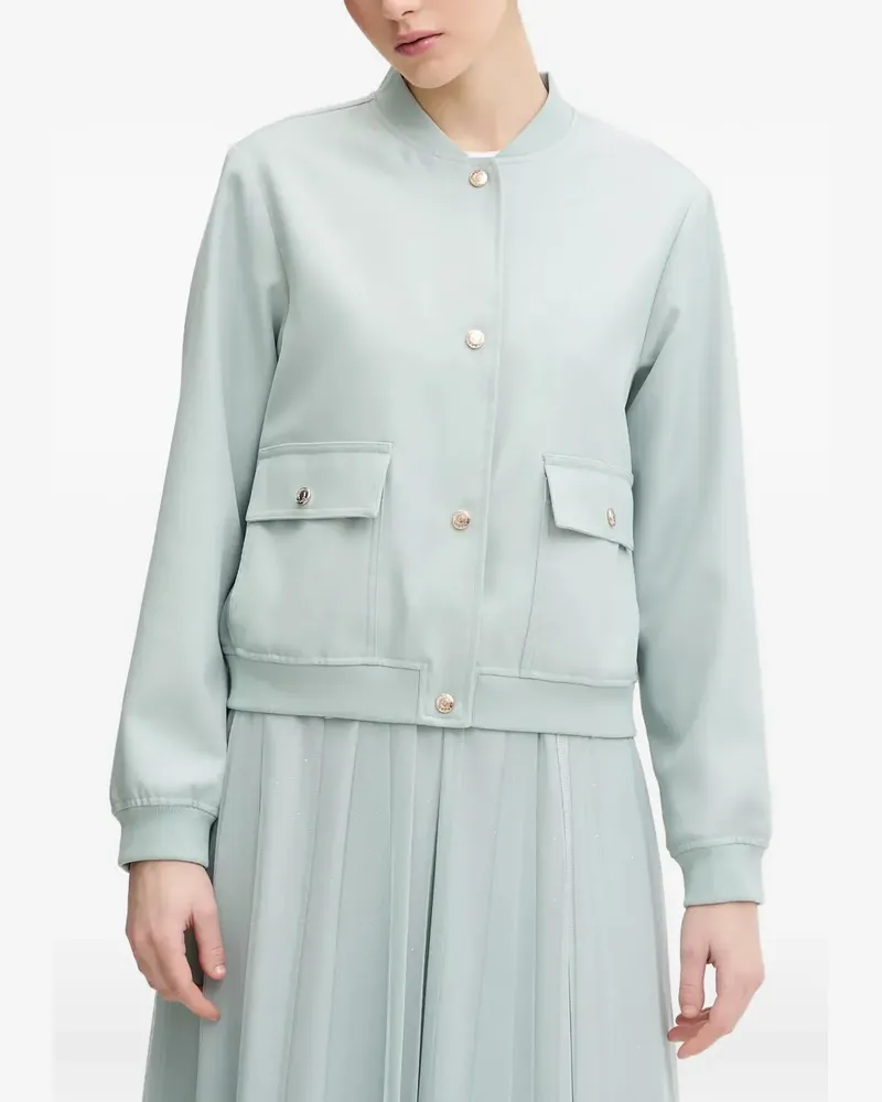 JOOP! patch-pocket button-up bomber jacket - Blau Blau