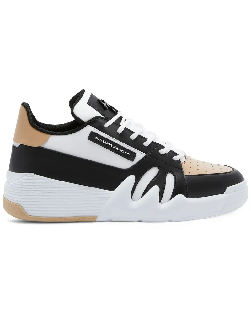 Giuseppe Zanotti Perforierte Talon Sneakers - Schwarz Schwarz
