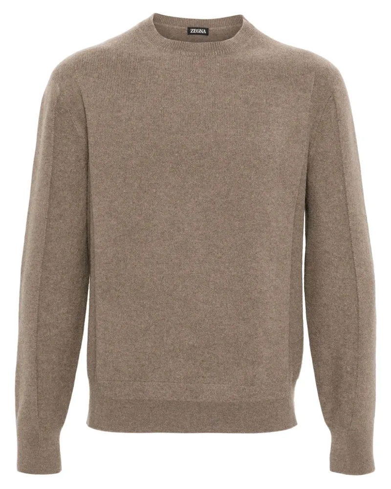 Ermenegildo Zegna Pullover mit Rundhalsausschnitt - Braun Braun
