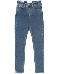 Calvin Klein Skinny-Jeans mit hohem Bund Blau