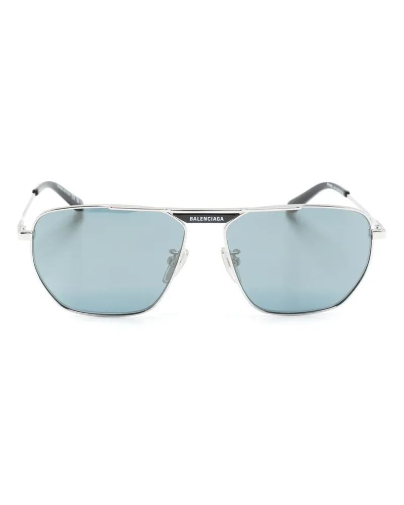 Balenciaga Tag 2.0 Pilotenbrille - Silber Silber