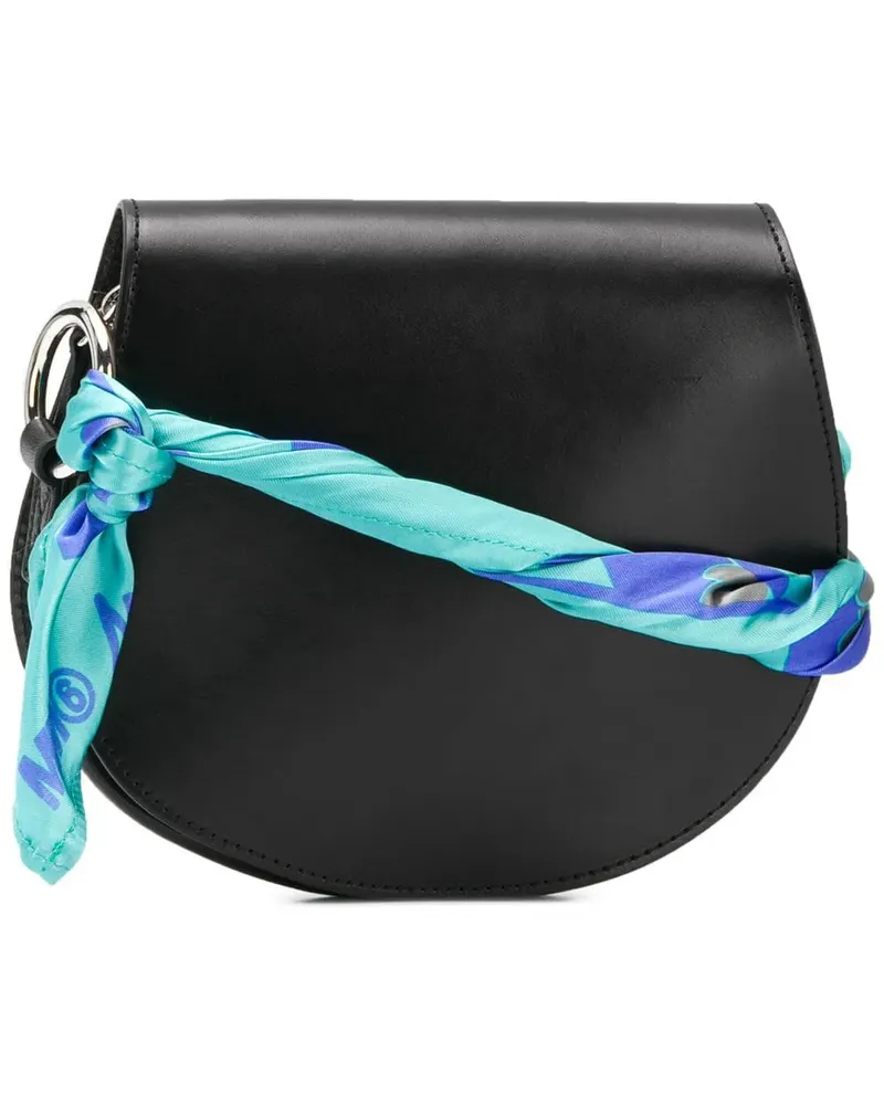 Maison Margiela Schultertasche mit Klappe - Schwarz Schwarz