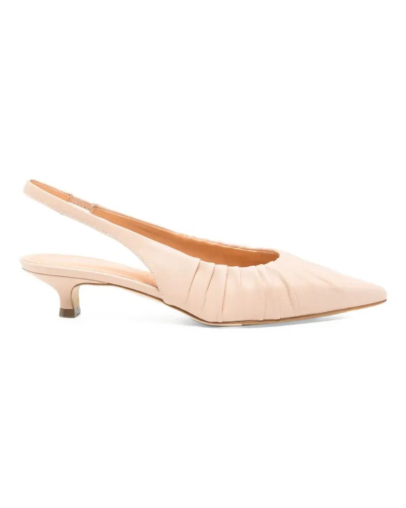Julie Dee Geraffte Pumps mit Absatz - Nude Nude