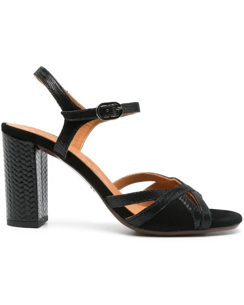 Chie Mihara Bemon Sandalen 75mm - Schwarz Schwarz