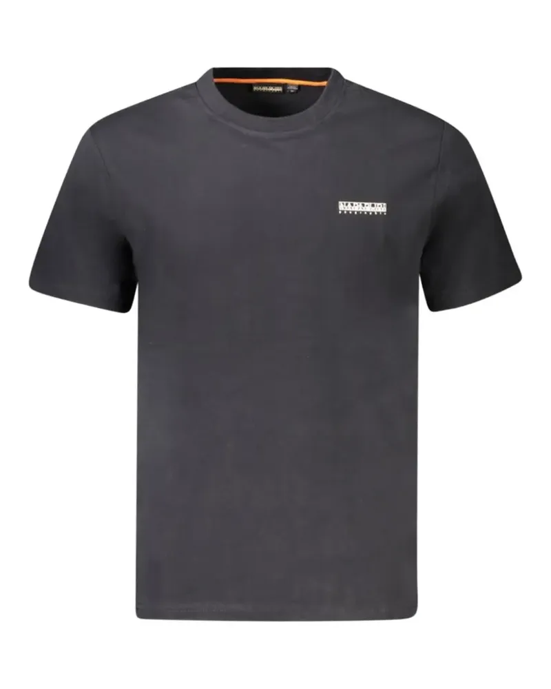 Napapijri T-Shirt mit Logo-Patch - Schwarz Schwarz