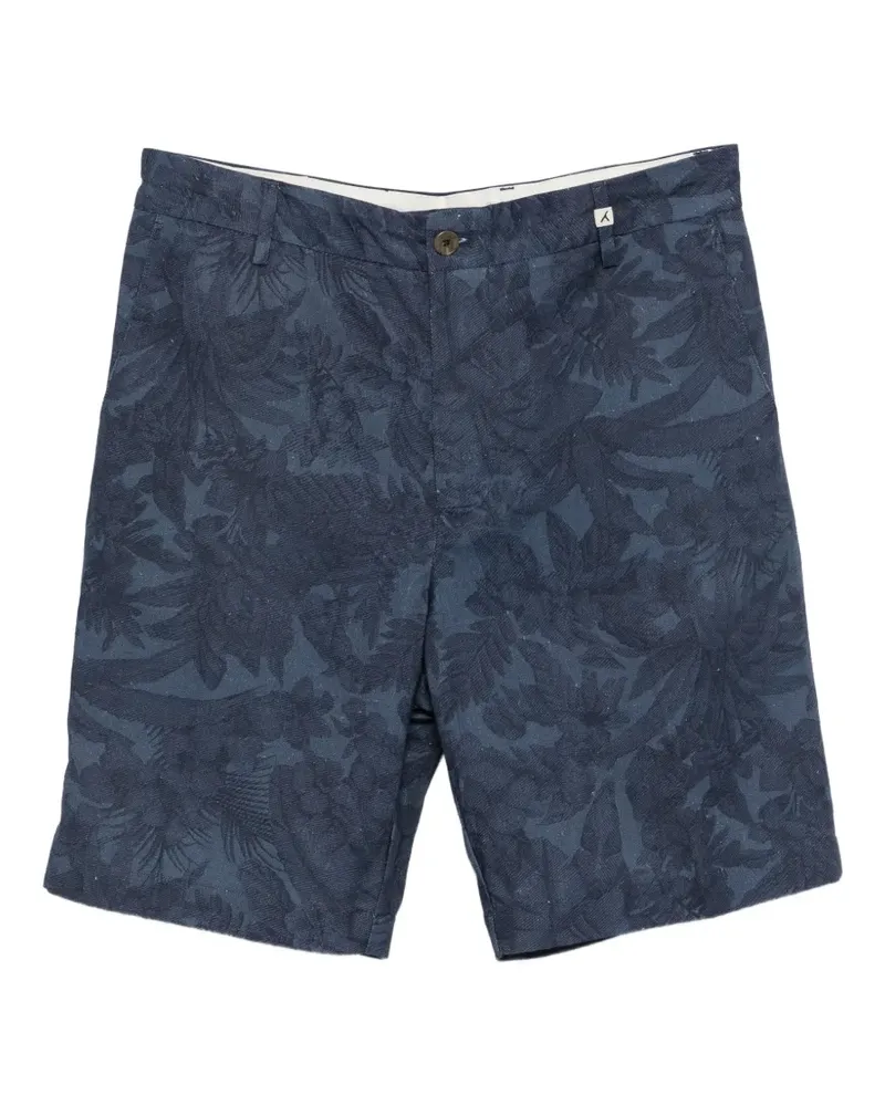 MYTHS floral-jacquard shorts - Blau Blau