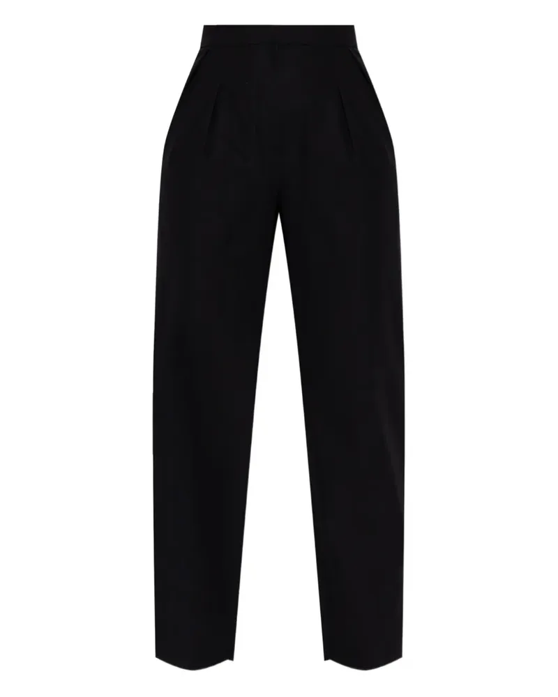 Max Mara Plissierte Hose - Schwarz Schwarz