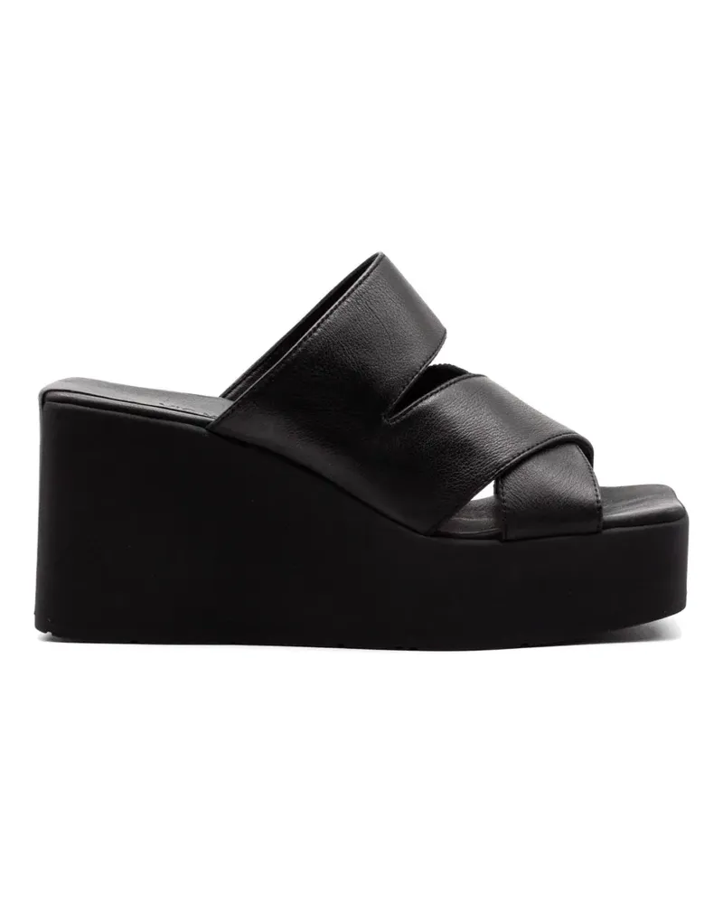 Vic Matié platform crossover sandals - Schwarz Schwarz