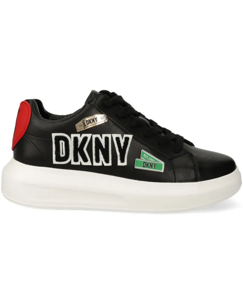 DKNY Sneakers mit Logo-Applikation - Schwarz Schwarz