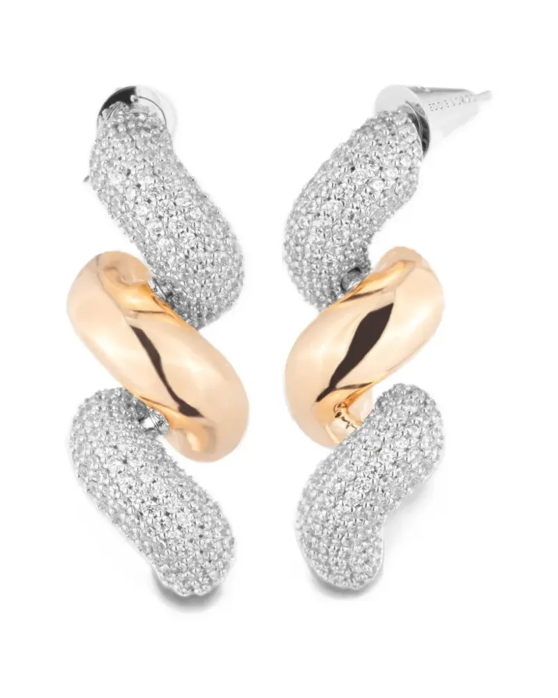 Eddie Borgo Pavé Torsade drop earrings - Silber Silber