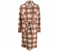 Karierte Gentry Hemdjacke - Braun