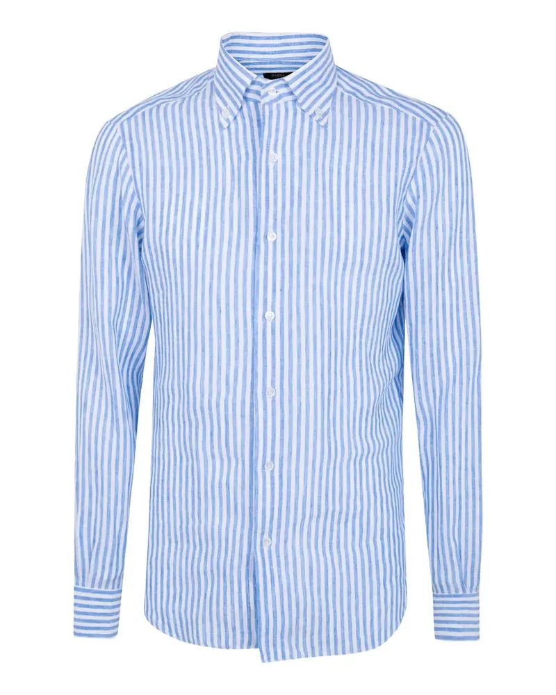 BARBA striped button-down shirt - Blau Blau