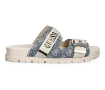 Sandalen mit Logo-Print - Blau