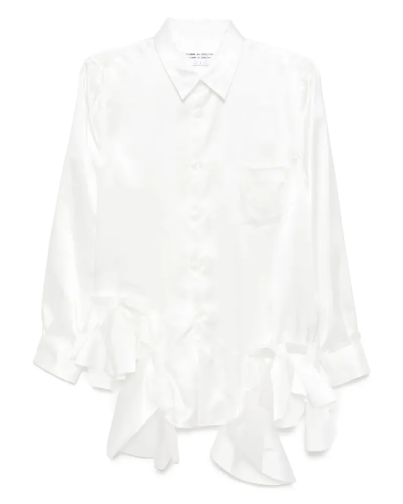 Comme des Garçons Langärmeliges Hemd - Weiß Weiß