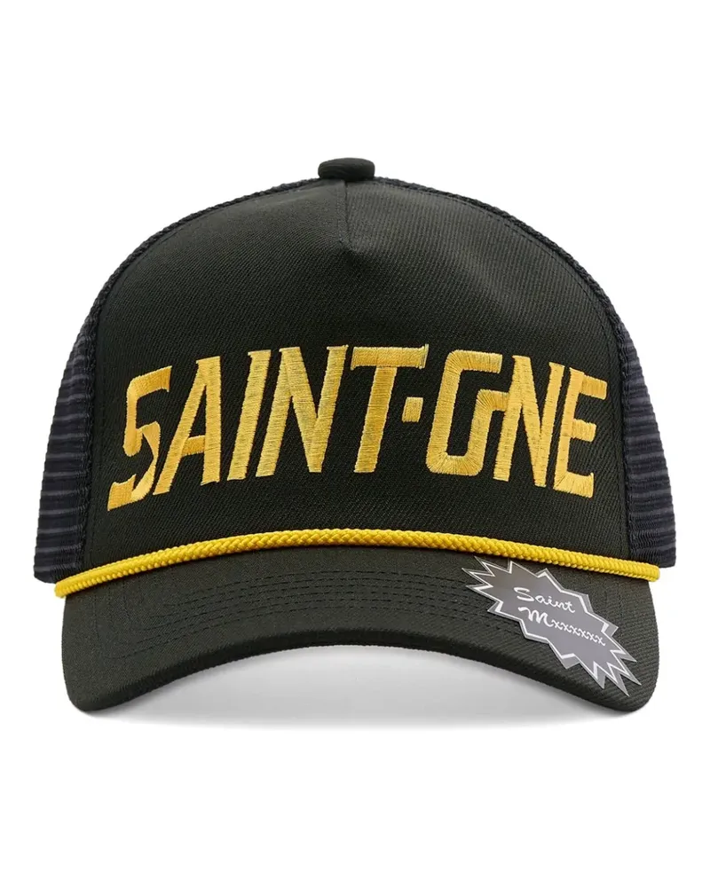 SAINT MXXXXXX logo-embroidered baseball cap - Schwarz Schwarz