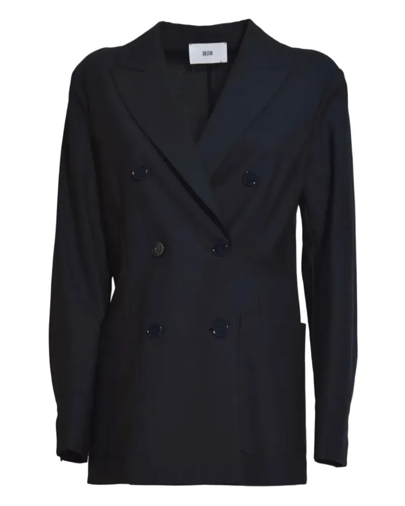 SOLOTRE double-breasted blazer - Blau Blau