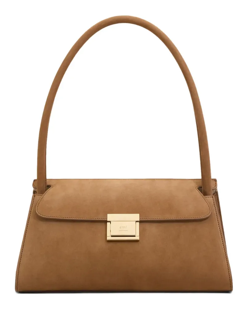 AMI Paris Mini Mimi Schultertasche - Braun Braun