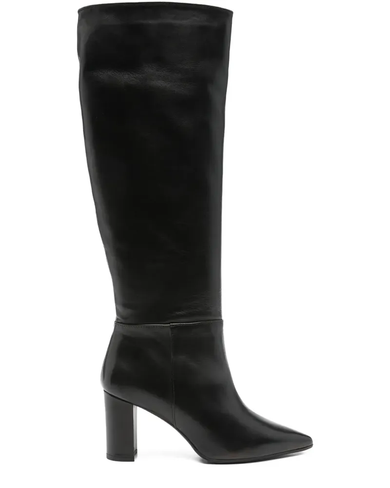 Thea Mika Stiefel mit Blockabsatz 80mm - Schwarz Schwarz